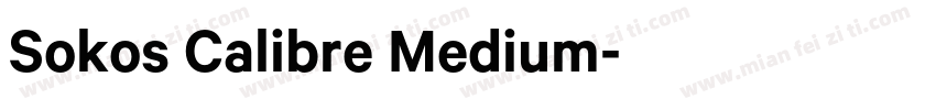 Sokos Calibre Medium字体转换